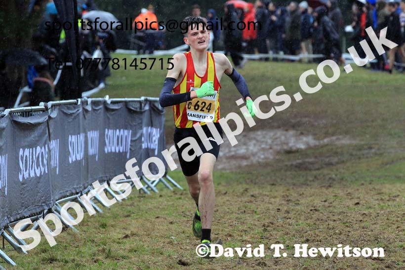 Mens Under-17s 2023 National Cross Country Relays, Berry Hill Park, Mansfield.  Photo: David T. Hewitson/Sports for All Pics